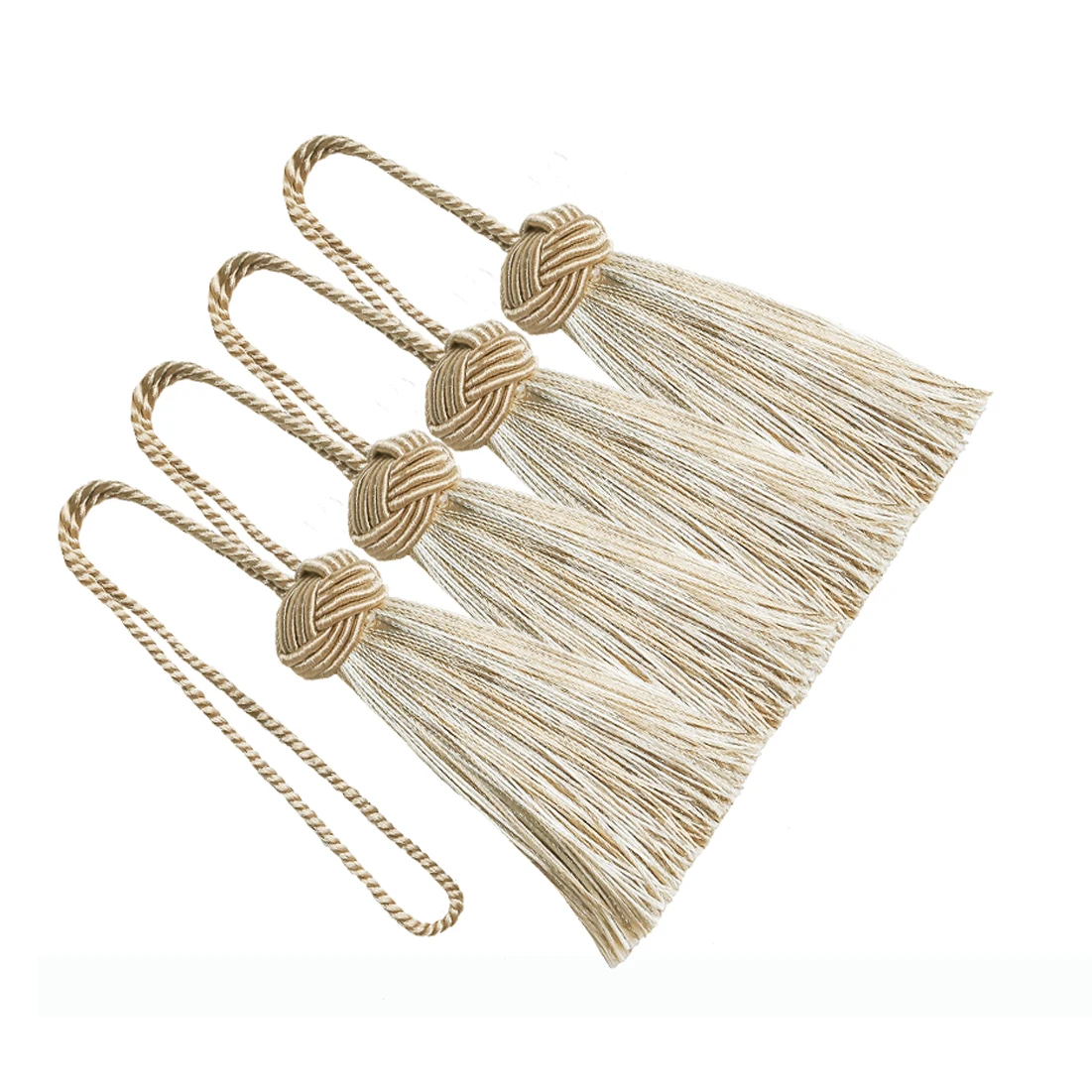 4PC/Bag Tassel Hanging Rope Tassel for Sewing Clothing Curtain Fringe Home Decoration Craft Room Accessories Hanging Ball DIY
