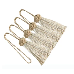 4PC/Bag Tassel Hanging Rope Tassel for Sewing Clothing Curtain Fringe Home Decoration Craft Room Accessories Hanging Ball DIY