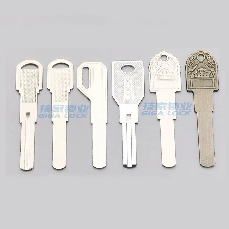 

20PCS Bottom Mounted Fingerprint Embryo Intelligent Lock Blade Flat Key Blank Small Handle Lock Electronic Door Lock Key