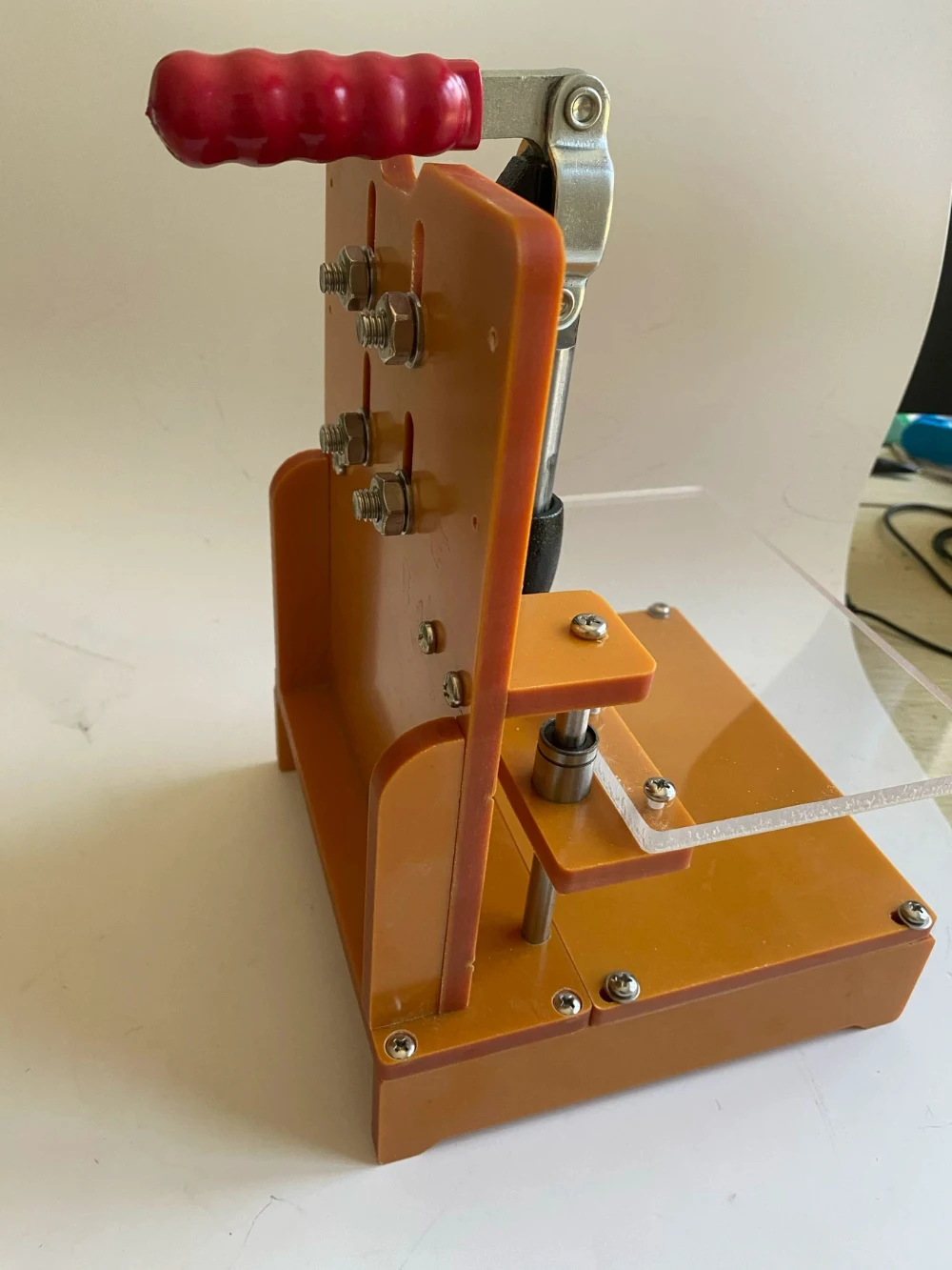 Manual PCBA Test Fixture FCT Probe Test Jig Phenolic Resin Frame Acrylic Press Plate 170x85mm