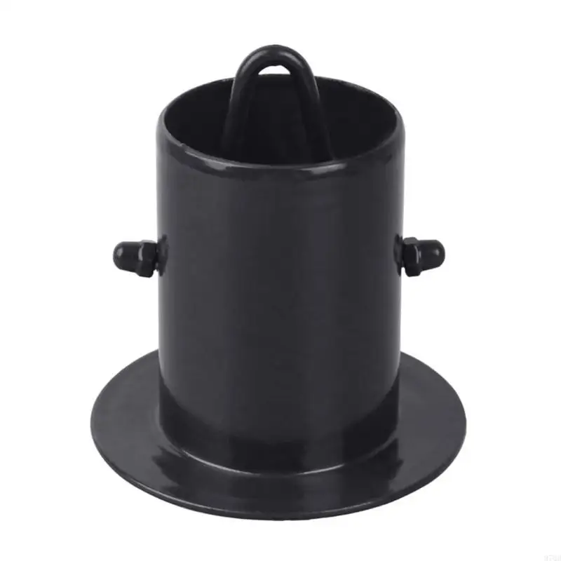

97QD Black Stainless Steel Rain Chain Gutter Adapter Decorative Catcher Cup Suitable for Optimal Rainwater Collection