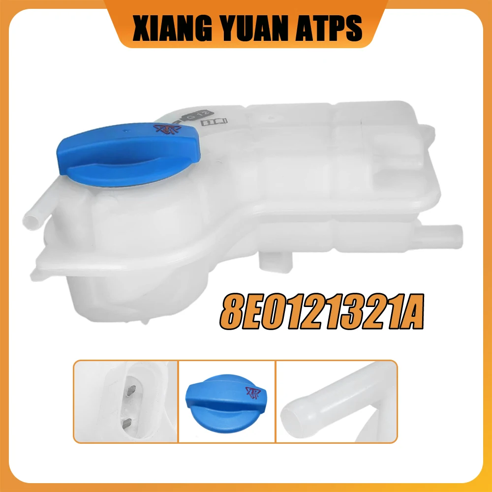 

8E0121403A With CAP/Without CAP Thermal Radiator Compensation Tank For Audi A4 3.0L V6 2002-2005 8E0121321