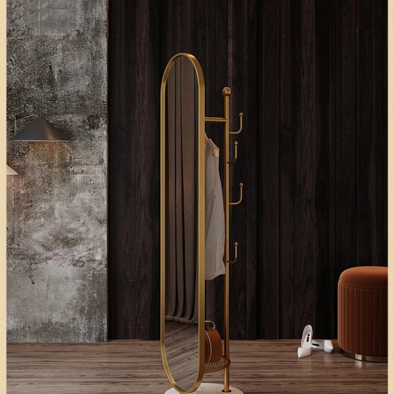 

Italian luxury full-body mirror full-length mirror rotating floor mirror