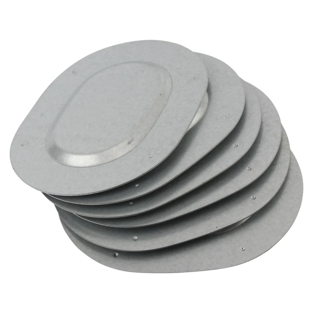 6PCS Trunk Floor Drain Hole Cover Kit INL14820 INL10777 For Camaro For Firebird For GTO For 442 For GS For Nova Metal Silver
