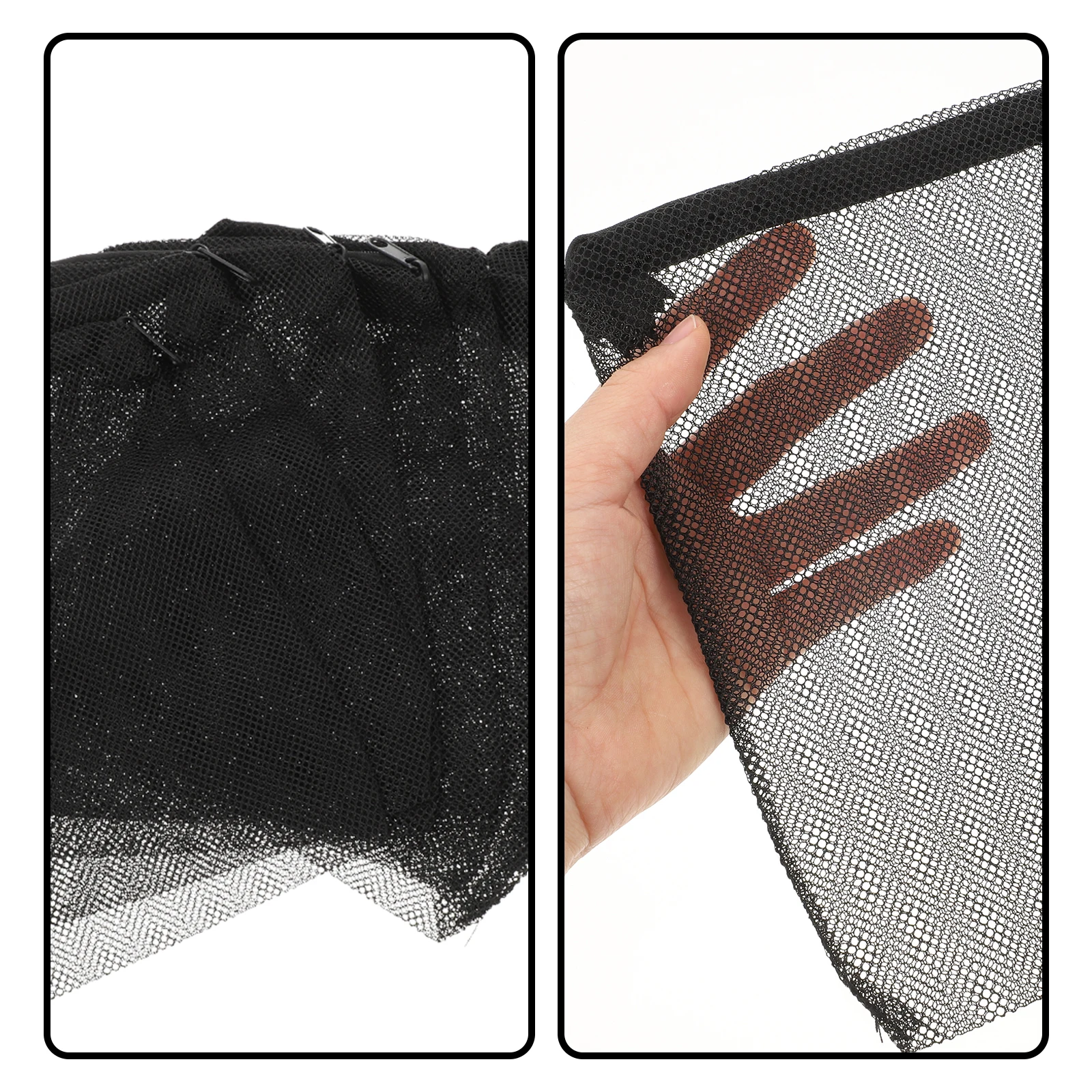 

20pcs Black Mesh Filter Bags 14x20cm for Fish Tank Aquarium Mechanical Filtration Reusable Water Washable DIY Pouches