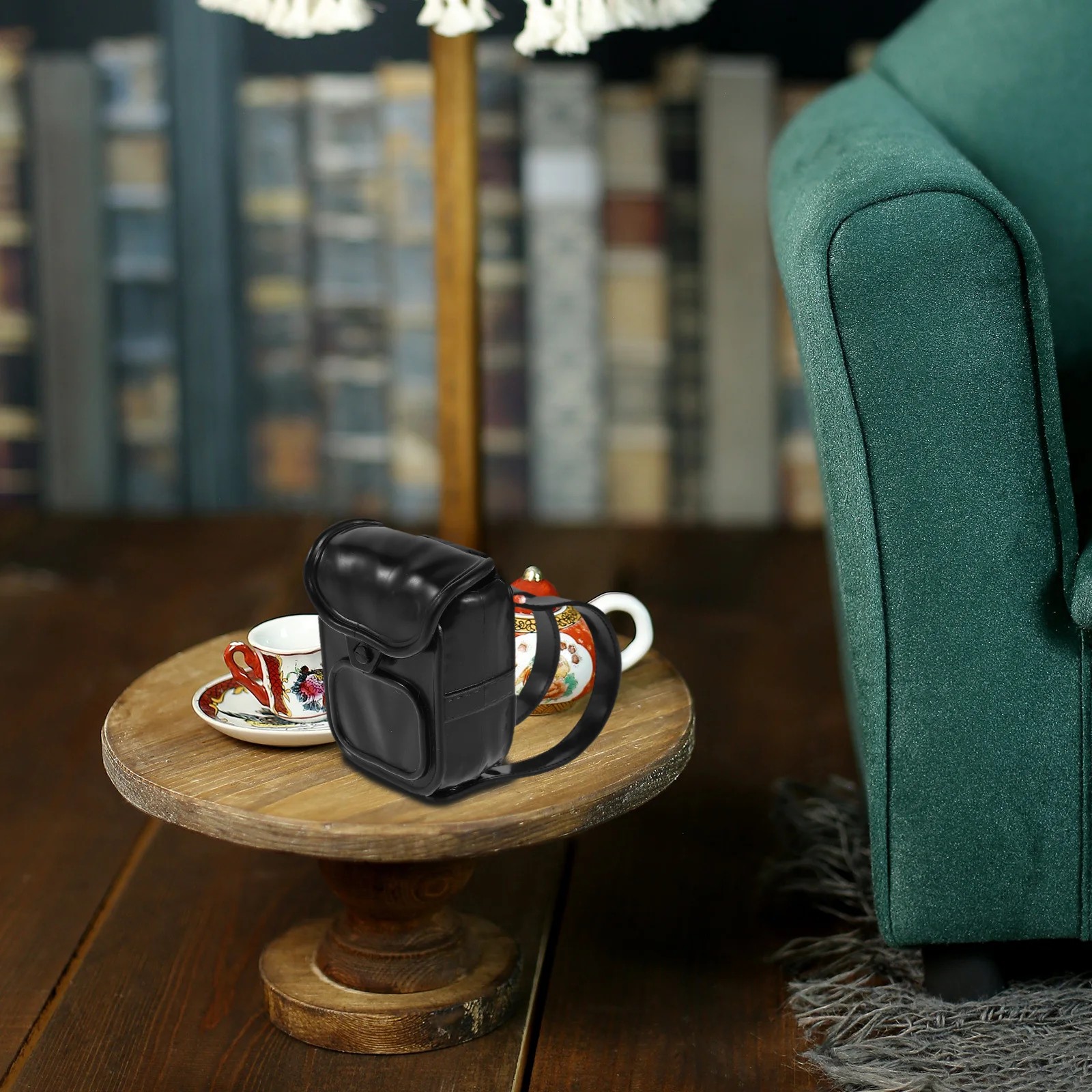 

2Pcs Miniature Backpacks Adjustable Straps Pretend Bags Accessories for Cotton Figures Dress Up Miniature Backpack