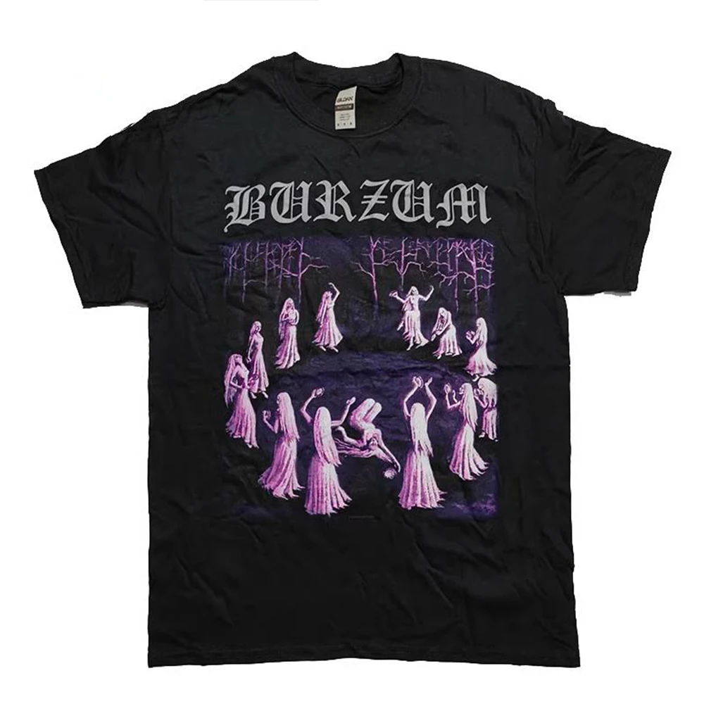 Burzum Heavy Mental Band Printed T-shirt Mens Cotton Tshirt Music Graphic Tee-shirt Harajuku Streetwear Oversized T Shirts