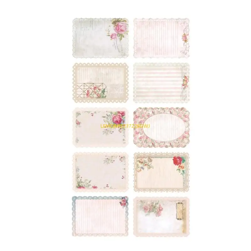 C90C Vintage Scrapbooking Paper Paper สำหรับอัลบั้มการทำการ์ดสมุดภาพอัลบั้มภาพ