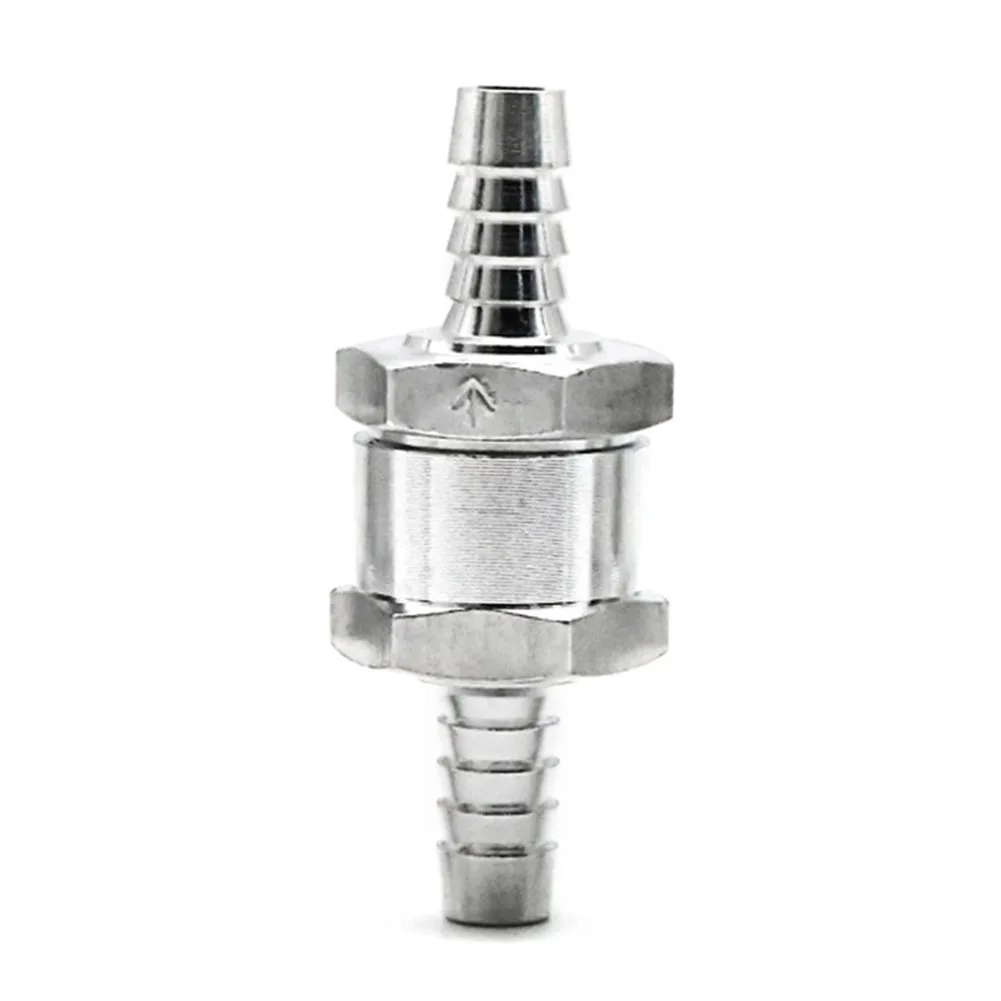 Car Fuel Non Return Check Valve 6/8/1012mm Aluminium Alloy Petrol Fuel Line Way Fuel Non Return Check Valve