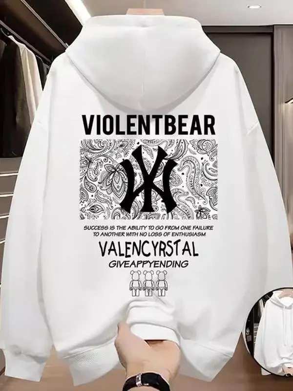 

Новая зимне-весенняя спортивная куртка с капюшоном для мужчин и женщин 2026 года – Свободный топ с крутым принтом