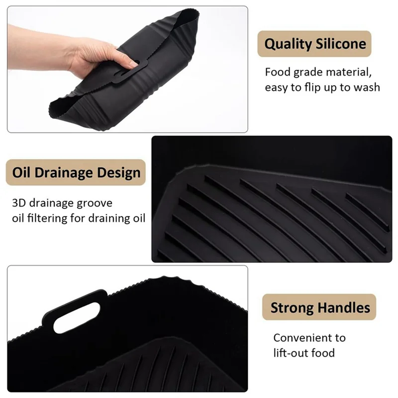 

HGFLE-форма для аэрофритюрницы, подходит для Tower T17099, Salter EK5729 Lakeland, Tefal Easy EY901840