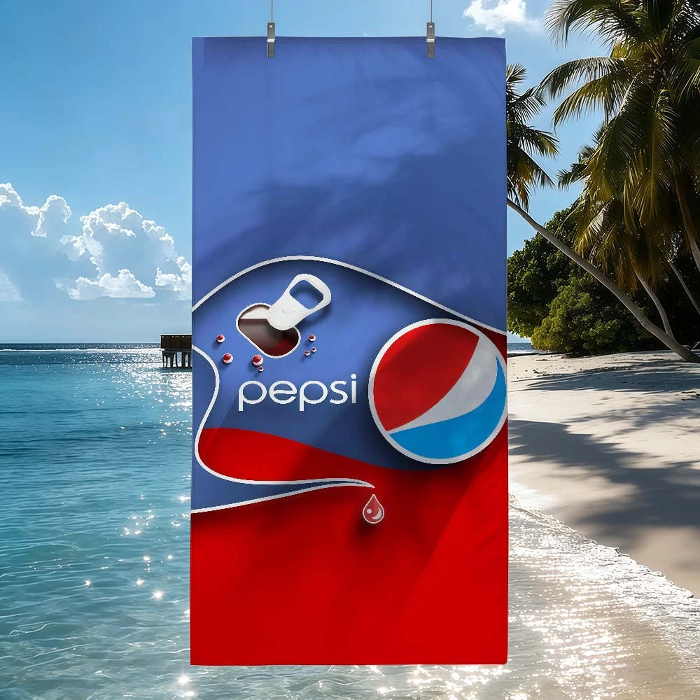 Drink P-PepsiS Logo-Handtuch, Strand-, Dusch-, Bade- und Reisehandtuch …