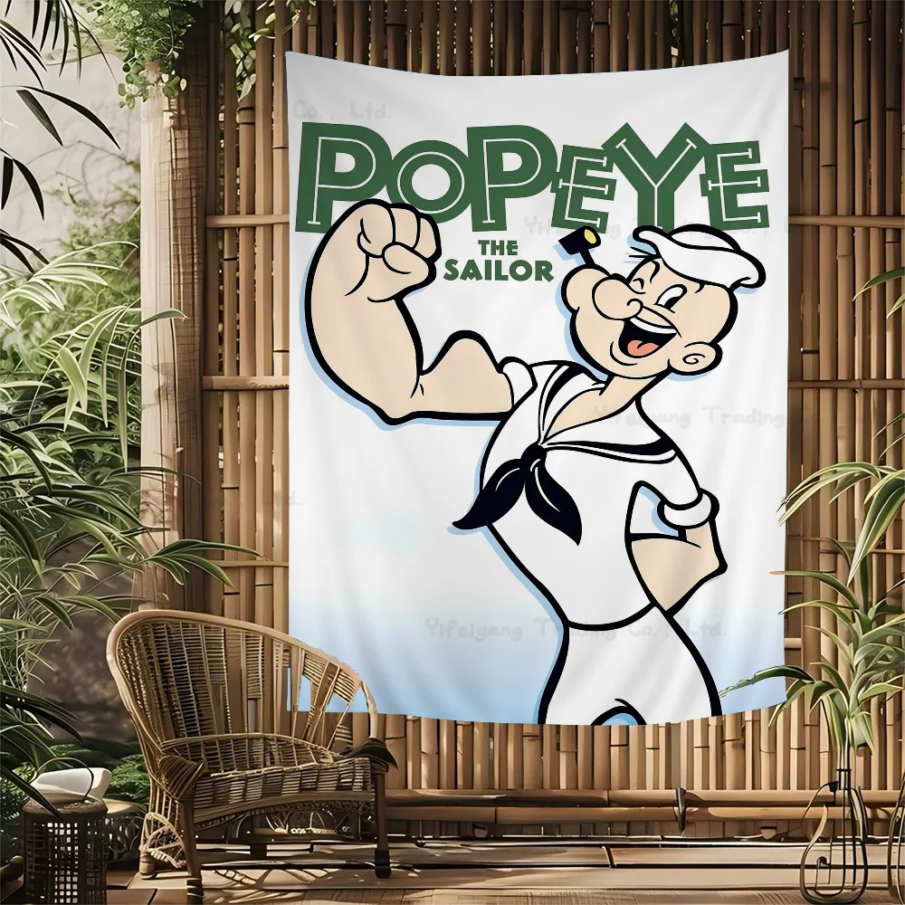 P-Popeye Man Colorful Tapestry Wall Hanging Cheap Hippie Wall Hanging Bohemian Wall Tapestries Mandala Hanging Sheets