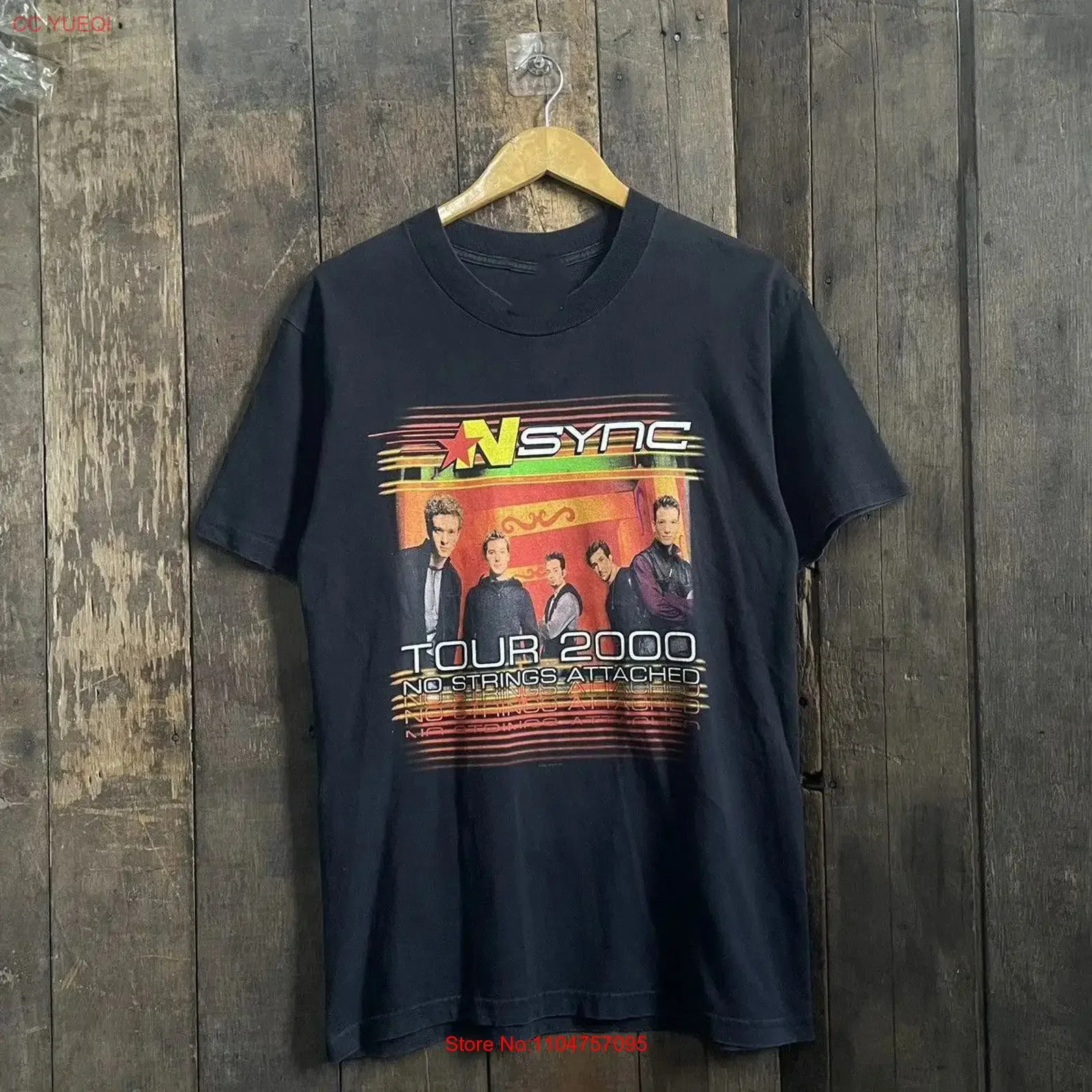Vintage 2000 Nsync Band On Tour For Fans Black S to 5XL T Shirt PN331 vintage Washed Breathable designer clothes Comfortable
