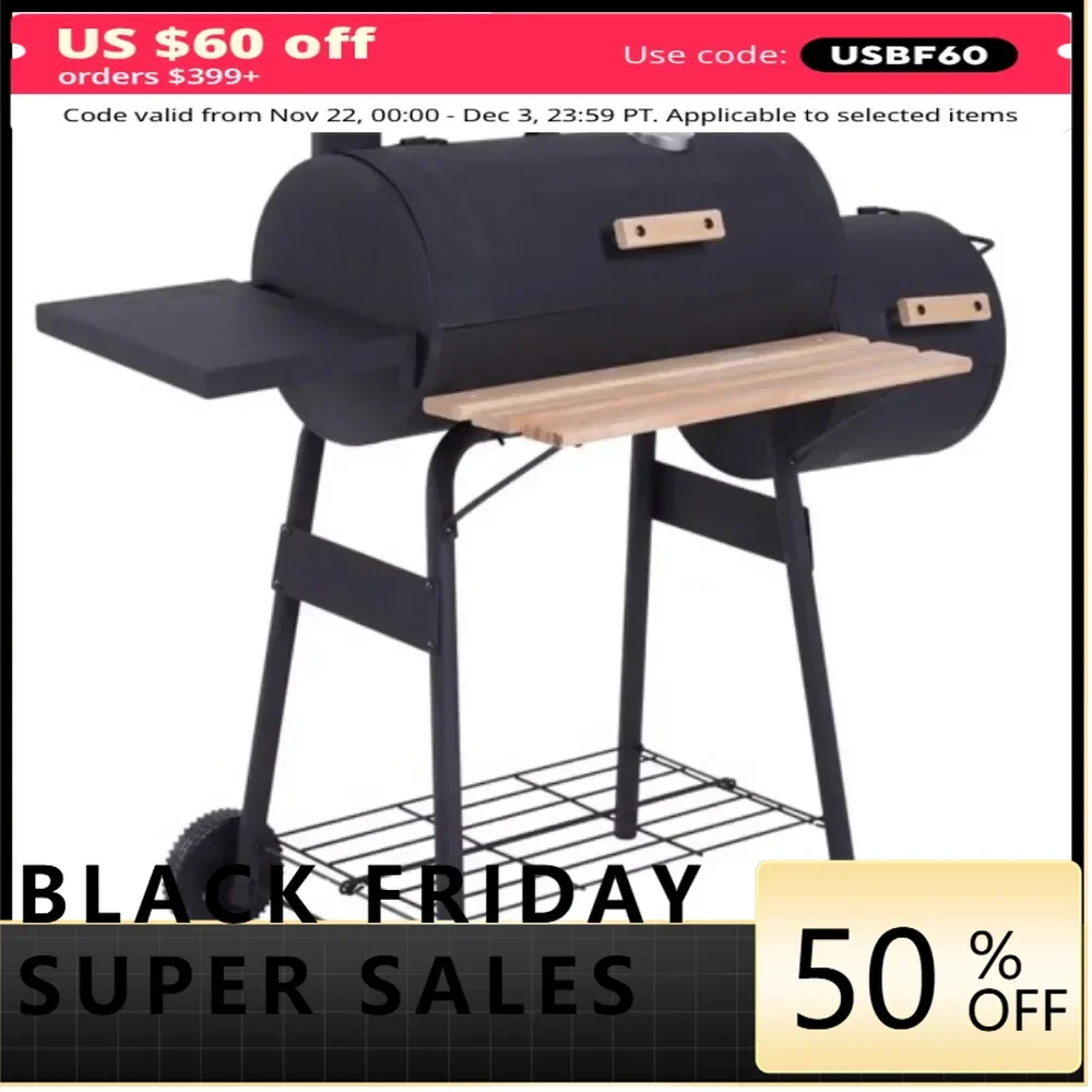 Portable Charcoal Grill /BBQ Grill Small and portable charcoal grill Air vent on the top of the lid lets you cook low and slow