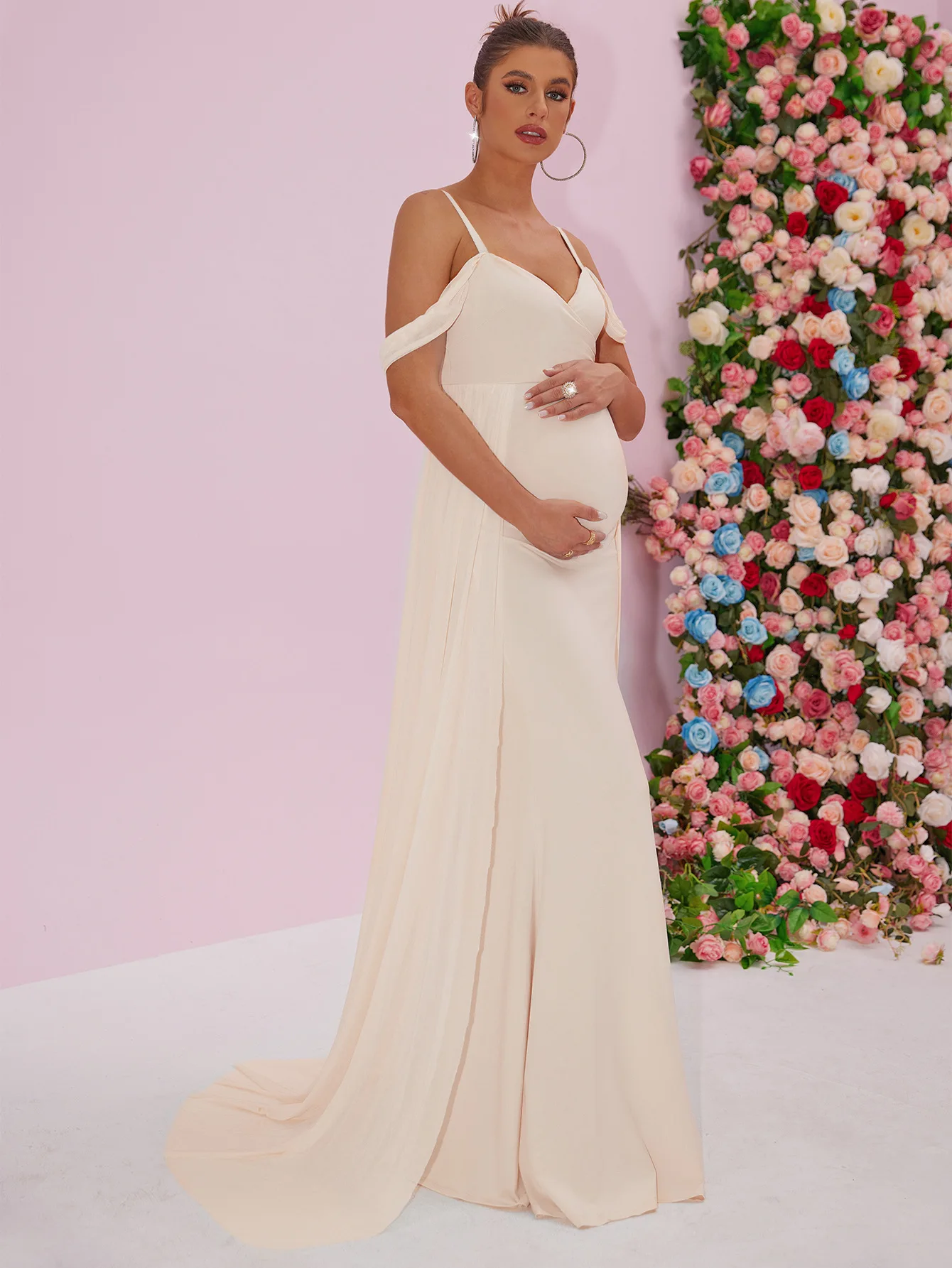 abito-lungo-in-pizzo-per-maternita-vestito-per-servizio-fotografico-abito-per-gravidanza-accessori-per-fotografia-di-gravidanza-baby-shower