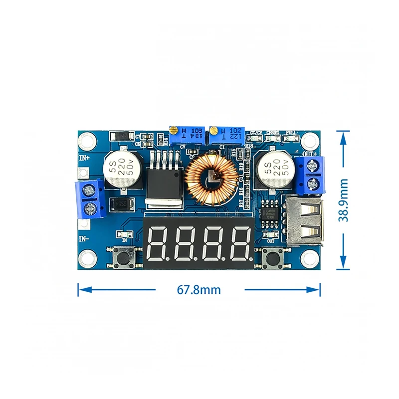 DC-DC 5A XL4015 Digital LED Drive Lithum Batterie Ladegerät Modul CC/CV USB Step Down Buck Converter mit Voltmeter Amperemeter