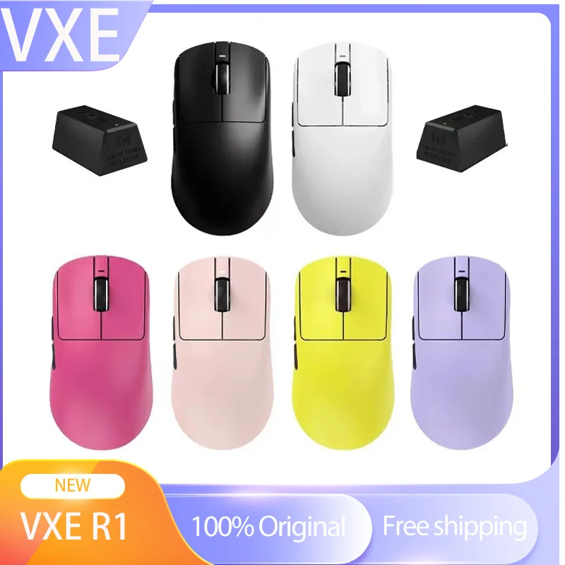 

Мышь Vgn Vxe Dragonfly R1 Pro Max PAW3395/se киберспортивная игровая мышь Kong Легкая эргономичная беспроводная мышь Долговечная мышь