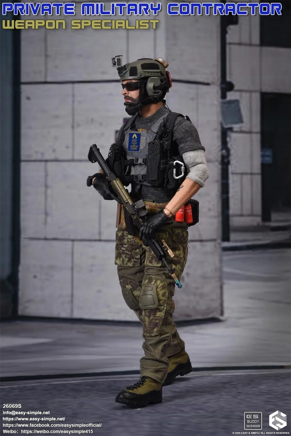 Nova chegada 1/6 EASY&SIMPLE ES 26069S EUA. Boneca soldado figura de ação PMC conjunto completo boneca de ação móvel cerca de 12 "para coletar fã