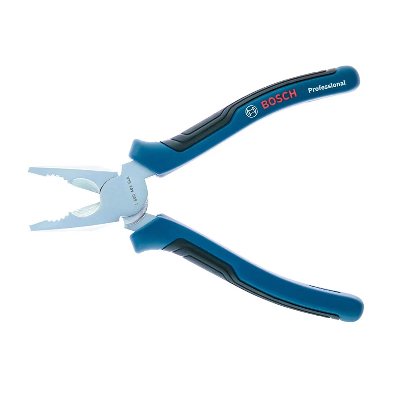 Профессиональные Плоскогубцы Bosch 180/200 мм, высокопрочные, из хромованадиевой стали, эргономичные плоскогубцы с иглами, длинный срок службы, Легкая резка