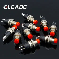 10pcs  NO Normally Open Mini Momentary Spring Return Push Button Switches Red