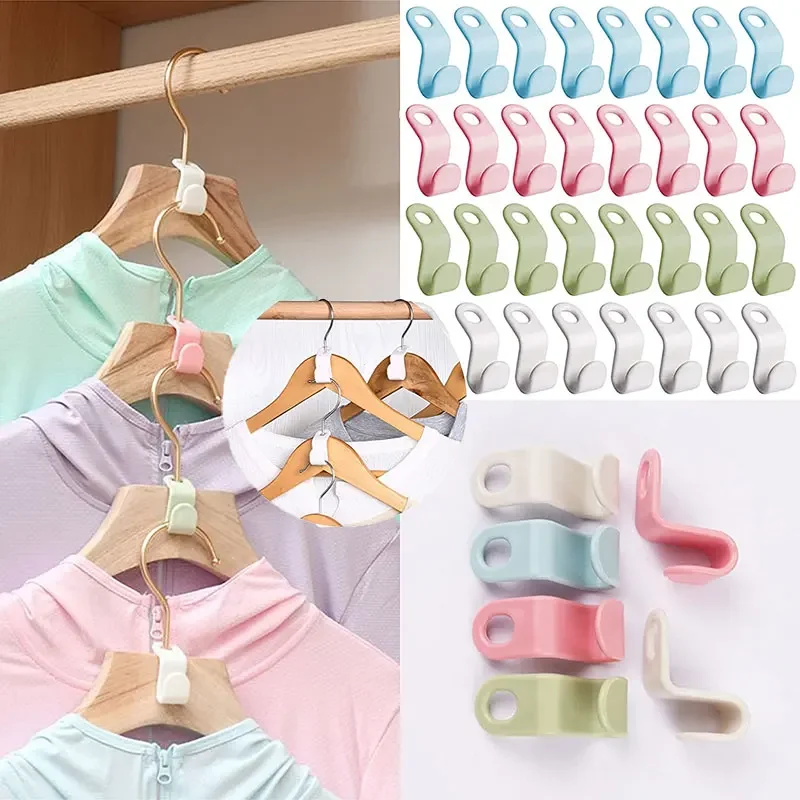 

10/5pcs Multi-function Clothes Hanger Connector Hooks for Hanger Plastic Wardrobe Organzier Hook Clothes Hanger Linking Hooks