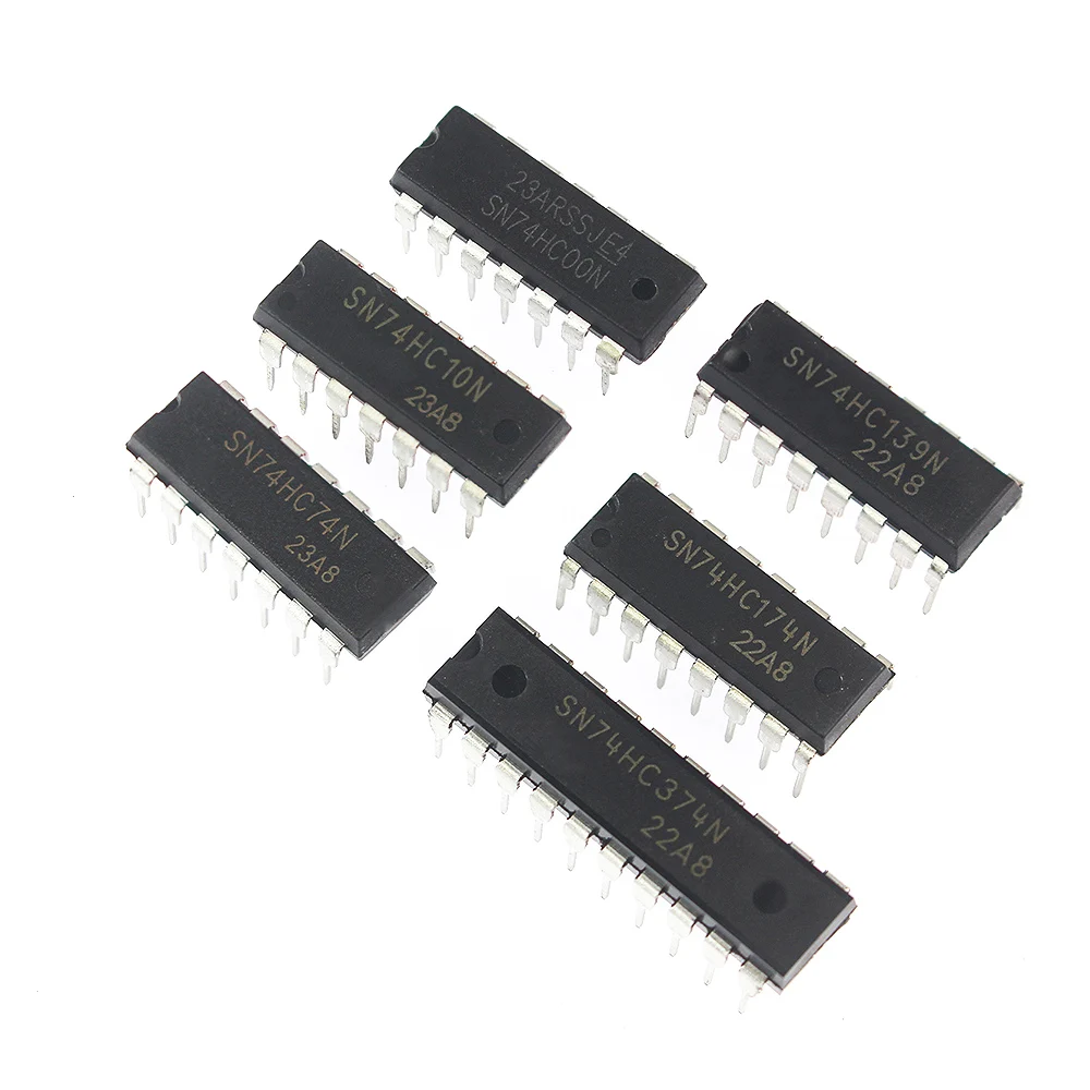 30PCS 74HC Logic ICs Integrated Circuits Electronic Kit 74HC00 74HC02 74HC04 74HC05 74HC08 74HC10 74HC14 74HC21 74HC30