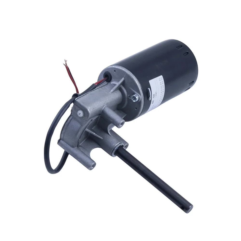24V 80W DC Worm Gear Motor High Torque Self-locking Reversible Metal Gearbox for DIY Robot Electric Door