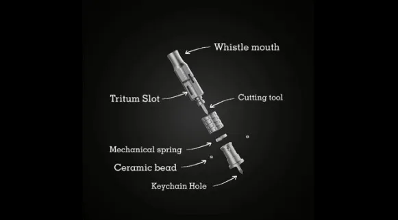 ICUUI SwiftWhistle High-Decibel Titanium Whistle