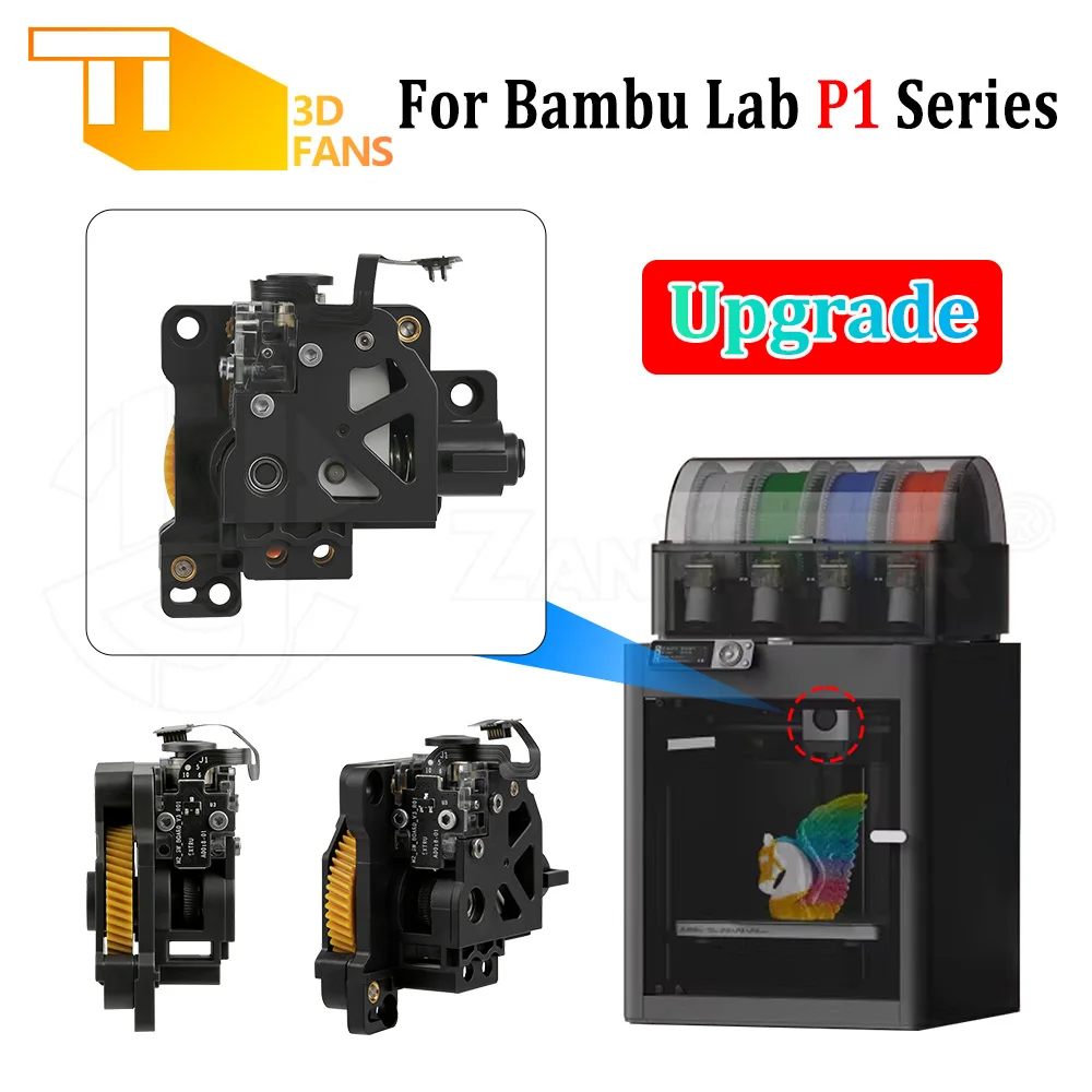 Upgraded Strong Extruder Assembly Easy Installation for Bambu Lab P1 Series P1P P1S 3D Printer Parts