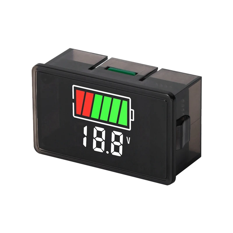 1 Piece Battery Charge Level Indicator Test Display LED Tester Voltmeter , Ordinary Type DC 8-100V