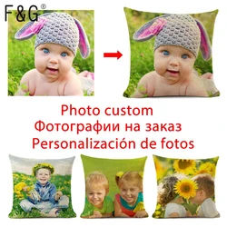 Private Customization Decorative Pillowcase Pet Wedding Personal Life Photos Brand Logo Customize Gift Home Linen Cushion Cover