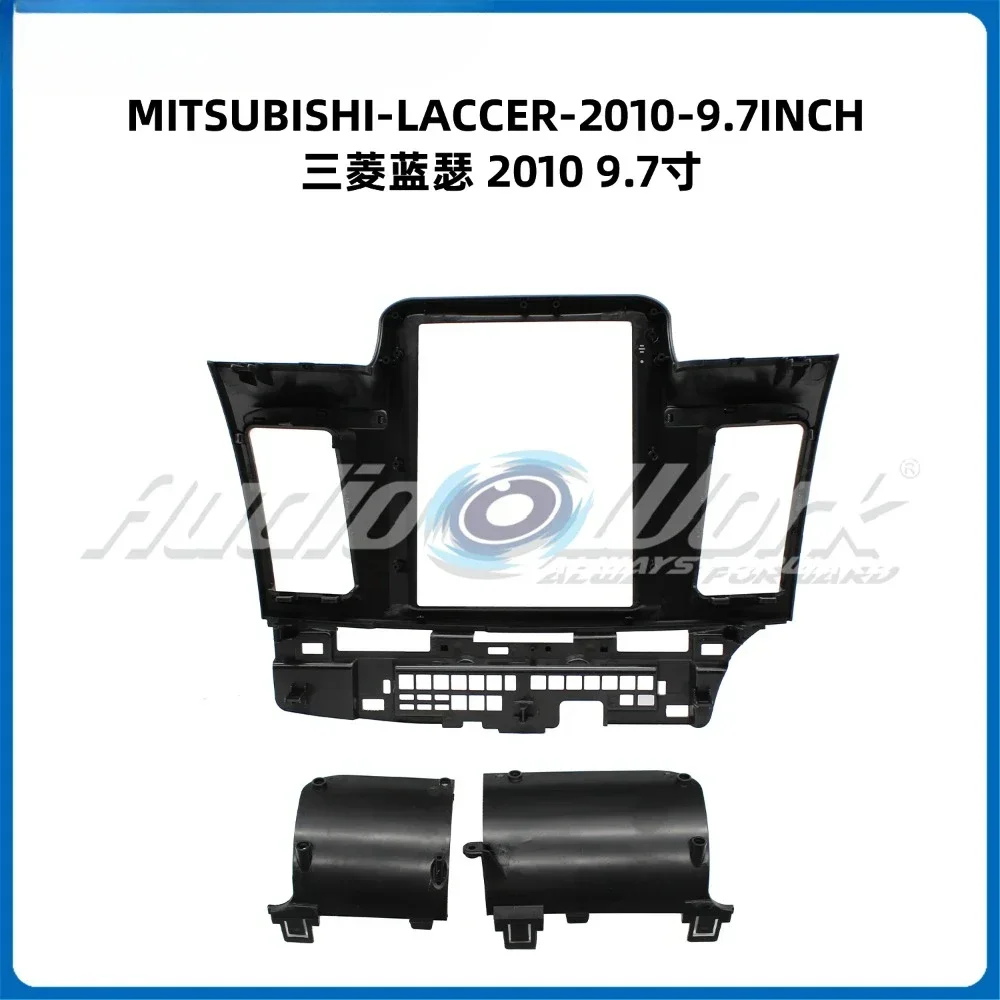 Car Radio Fascia 9.7 inch for 2010  MITSUBISHI LANCER/ FORTIS  2 Din Stereo Player Install Surround Panel Dash Kit GPS Frame