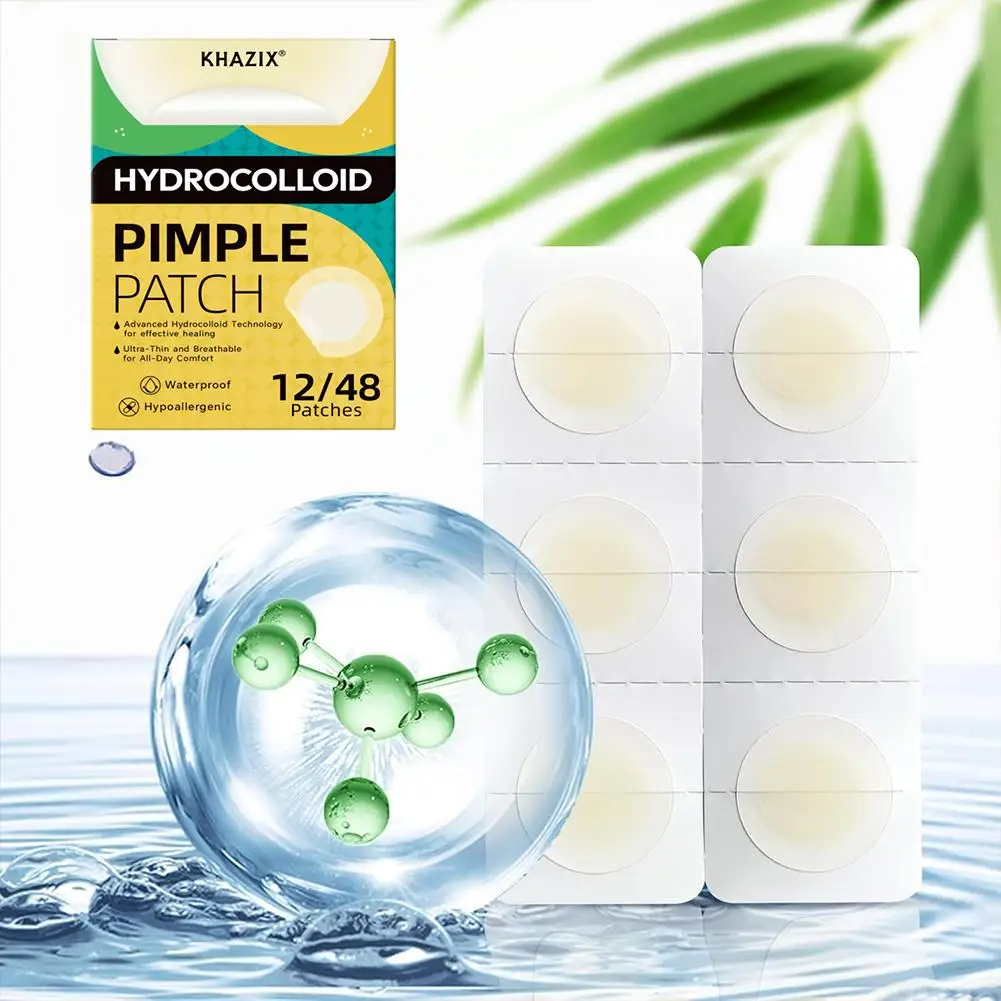 Hydrocolloid acne patch Invisible Hyaluronic Acid Round Acne Patch Blemish Cover Spot Treatment Stickers face skin care