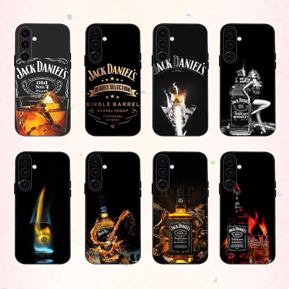 Funda de teléfono Jack C-Classic Retro D-DaNiels para Samsung Galaxy A73, A72, A71, A70, A53, A52, A51, otros carcasa negra suave