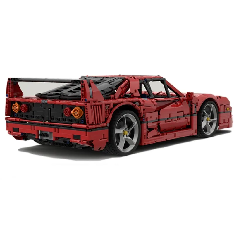 New 1:8 scale 40th Anniversary Edition F40MOC-140404 Supercar Racing Car Building Block Bricks Educational Toy Birthdays Gifts