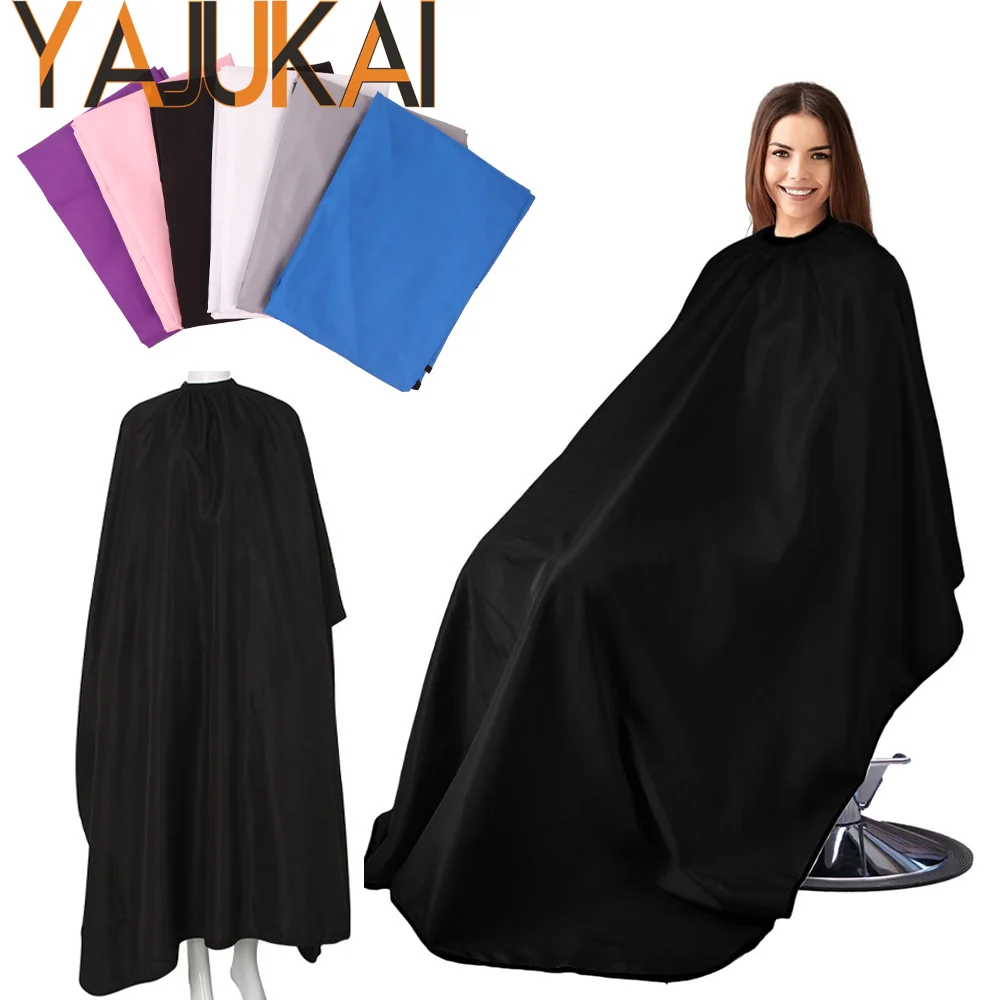 

Yajukai Professional Salon Нейлоновая накидка для укладки волос Белая 140*160 Большая накидка для салона стрижки волос с расческой для шеи