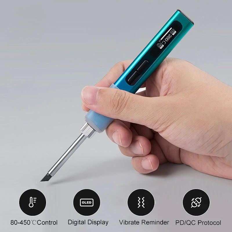 Xiaomi Ronguan Smart Portable Electric Soldering Iron Set Digital OLED Display Temperature Adjustable Welding Repair Home Tools