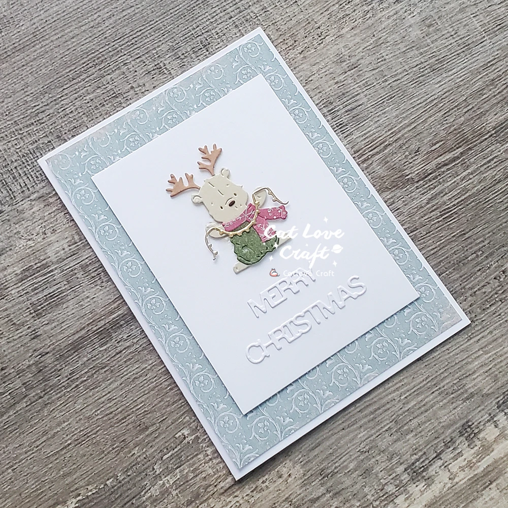 Catlove Niedliche Weihnachtstiere Metall-Stanzformen Scrapbooking-Schablone Stanzwerkzeug für Kartenherstellung DIY-Handwerk Prägung Neue Stanzformen – Detail 29
