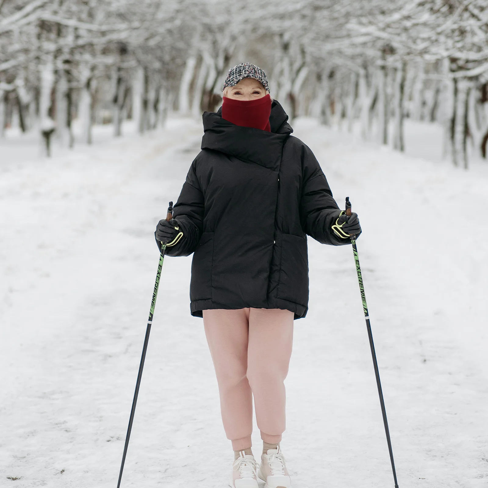 

Outdoor Drawstring Neck Gaiter Universal Fleece Scarf Winter Warmer Face Mask Cold Weather Gear