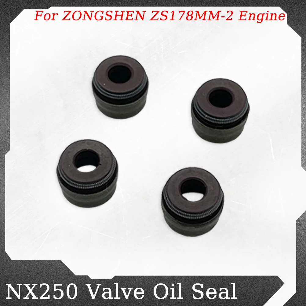 Motorcycle For ZONGSHEN NX250 ZS178MM-2 Engine Cylinder Head Intake Exhaust Valve Stem Oil Seal Set KEWS K23 HENGJIAN LONCIN BSE