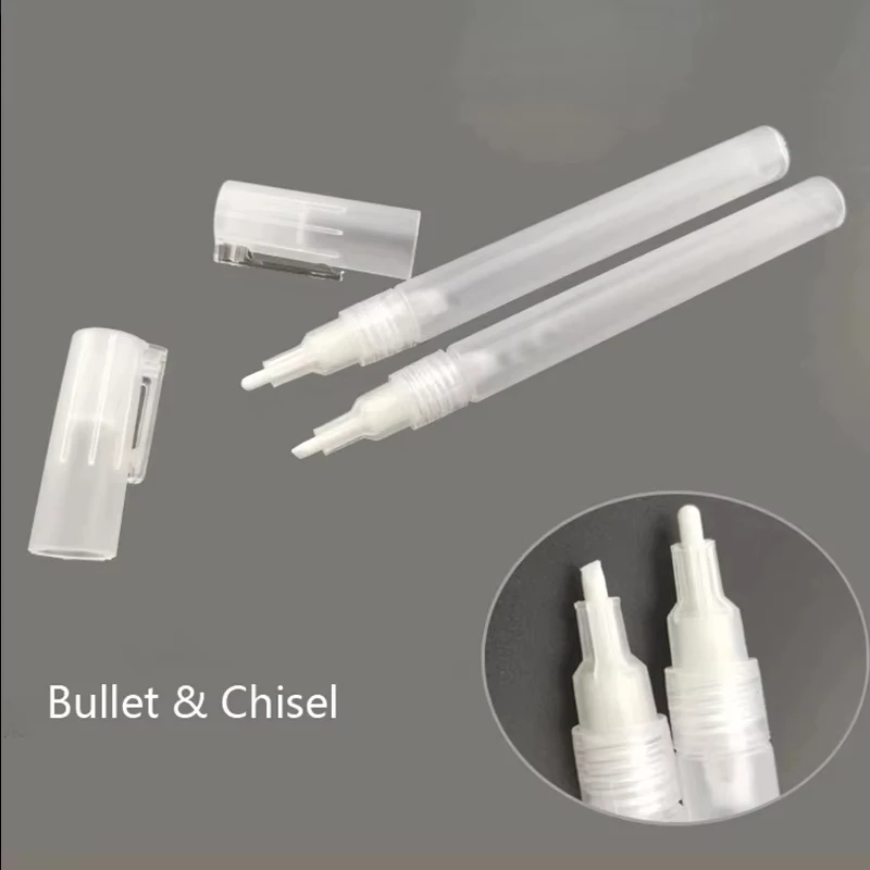 Bolígrafo para grafiti de 3mm, 5mm, 8mm, 10mm, 15mm y 30mm, tubo de cubo transparente de plástico, rotulador de tinta reutilizable, accesorios para bolígrafo de pintura