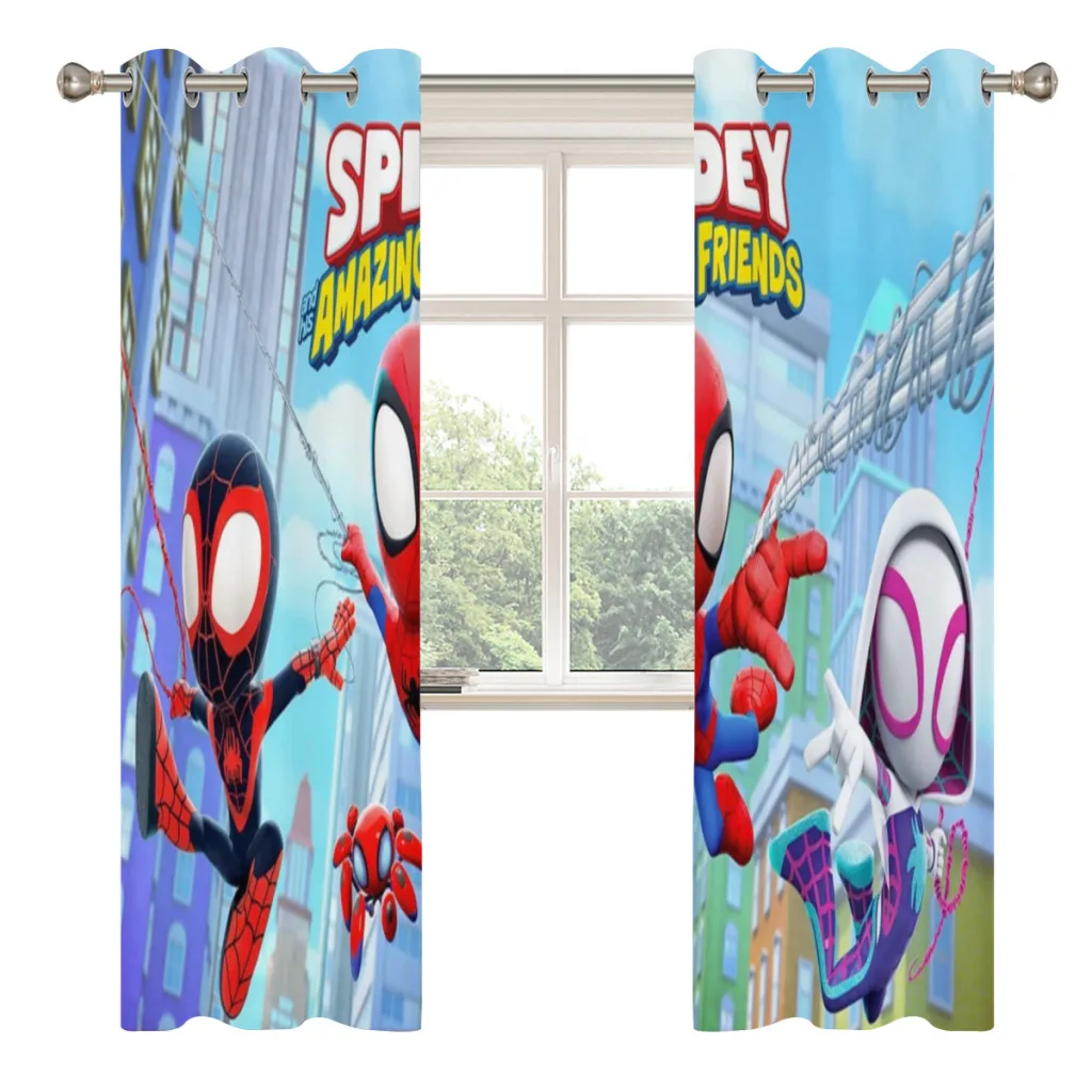 

Marvel SpiderMan Blackout Curtains For Living room Bedroom