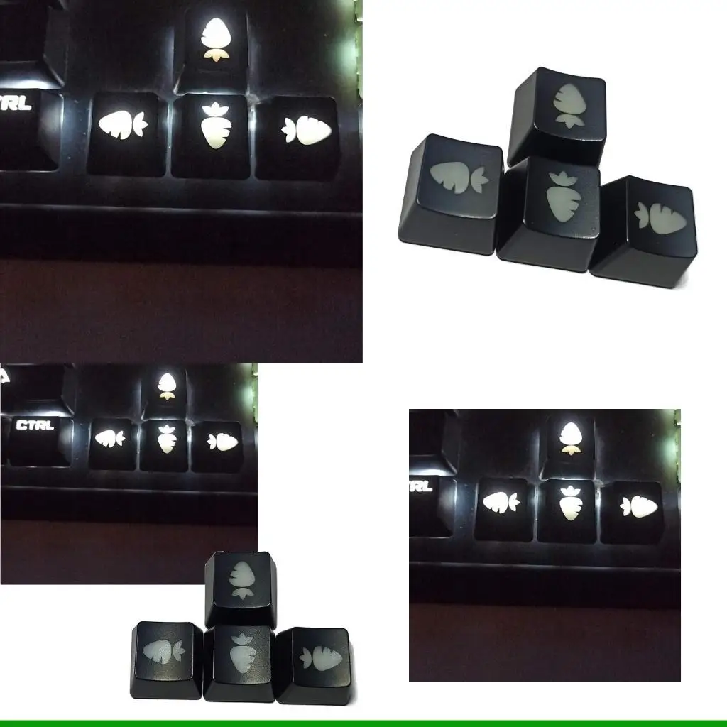 

U55C OEM Profile Keycaps ABS Carrot Backlights Keycaps For Direction Keycap For Mechanical Keyboards