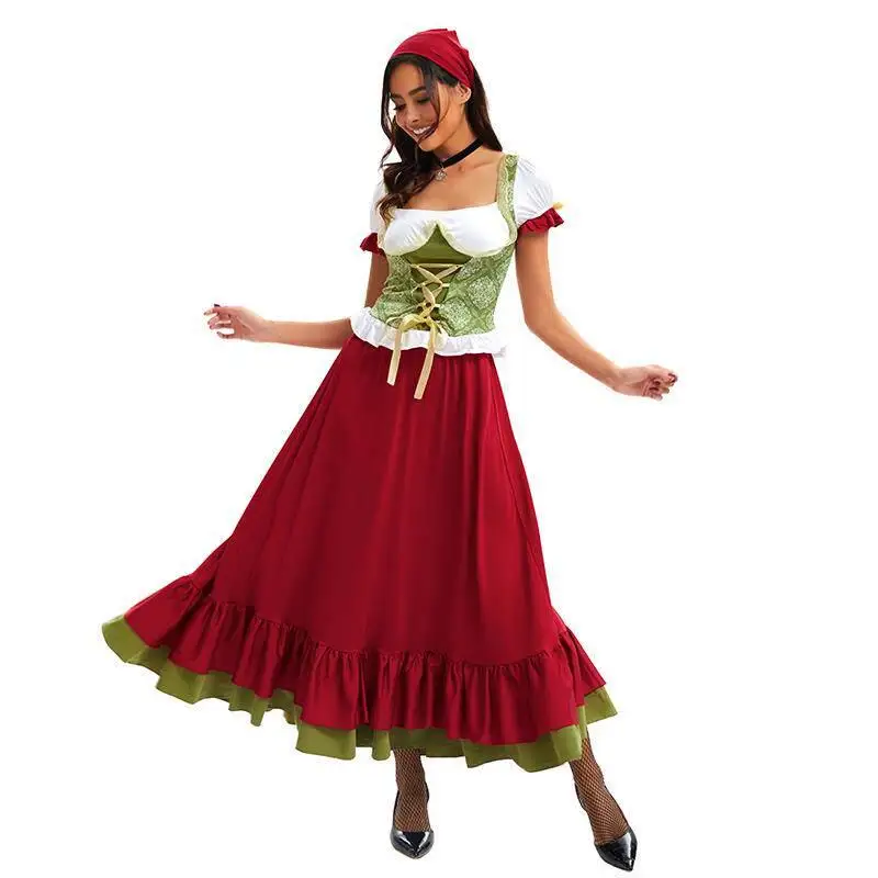 

Beer Festival Halloween Bar Work Clothes Women's Ethnic Costume Stage Performance Traditional Hanfu Custom-Made Garb