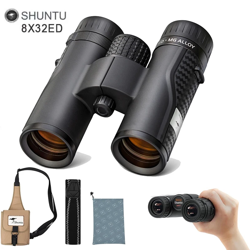 

Shuntu 8x32 ED Binoculars for Adults High Powered Super Clear and Wide Field of View Lightweight For Hunting Bird Watching Trip