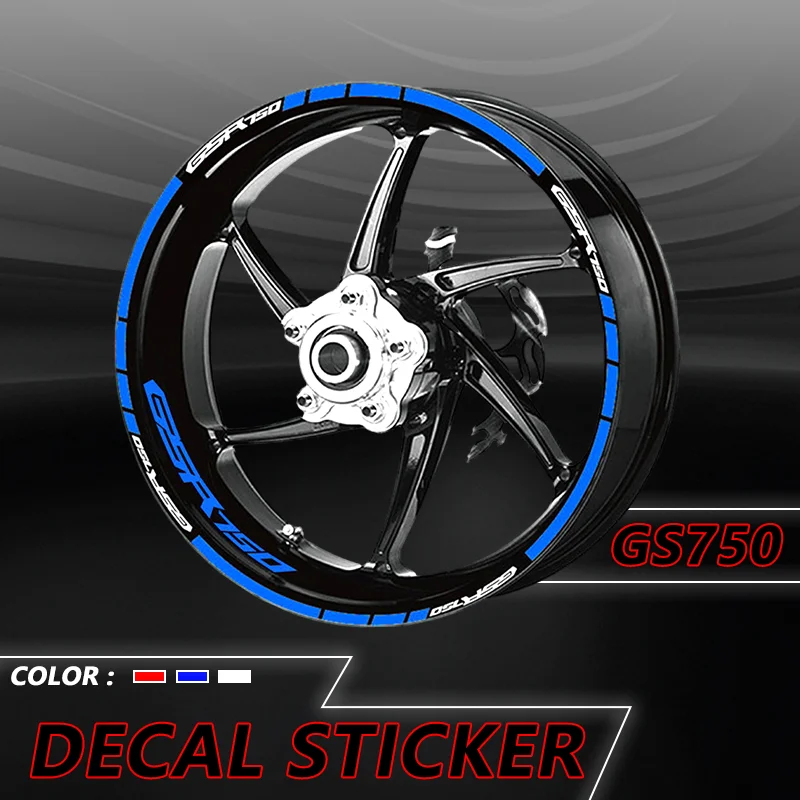 

Motorcycle Accessories For GSR750 gsr750 GSR 750 Front Rear Wheel Stickers Reflective Stripe Decorative Decals Stickes