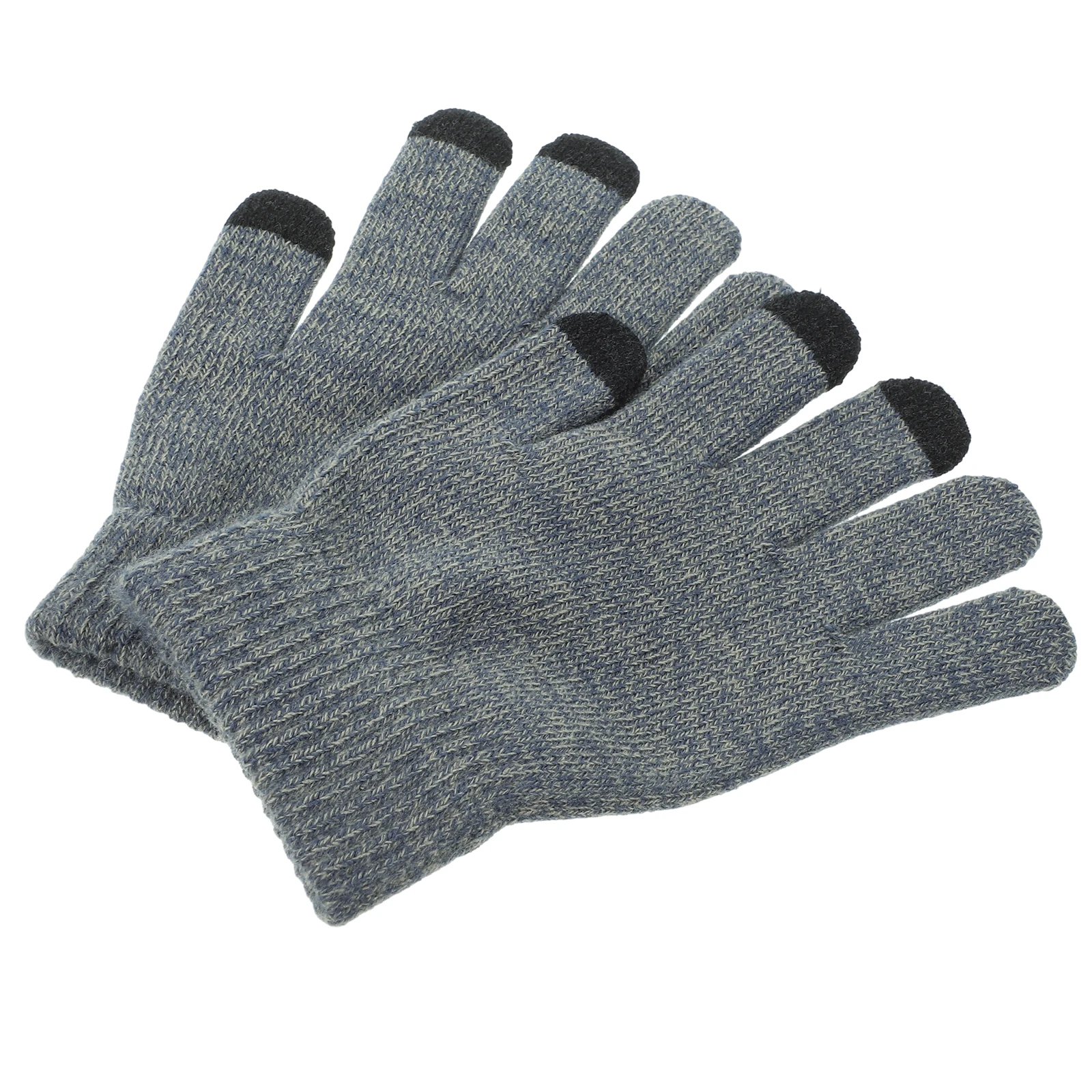 

Thermal Touchscreen Gloves Full Finger Ultraviolet Light for Screens Men Knitting Biking
