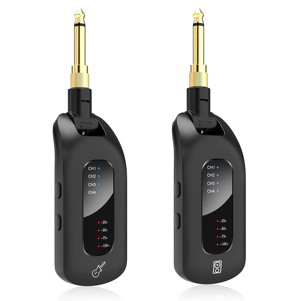 

【New User Coupon】5.8Ghz Wireless Guitar Audio System Rechargeable Transmitter And Receiver Electric Guitar Bass Parts Guitar Acc
