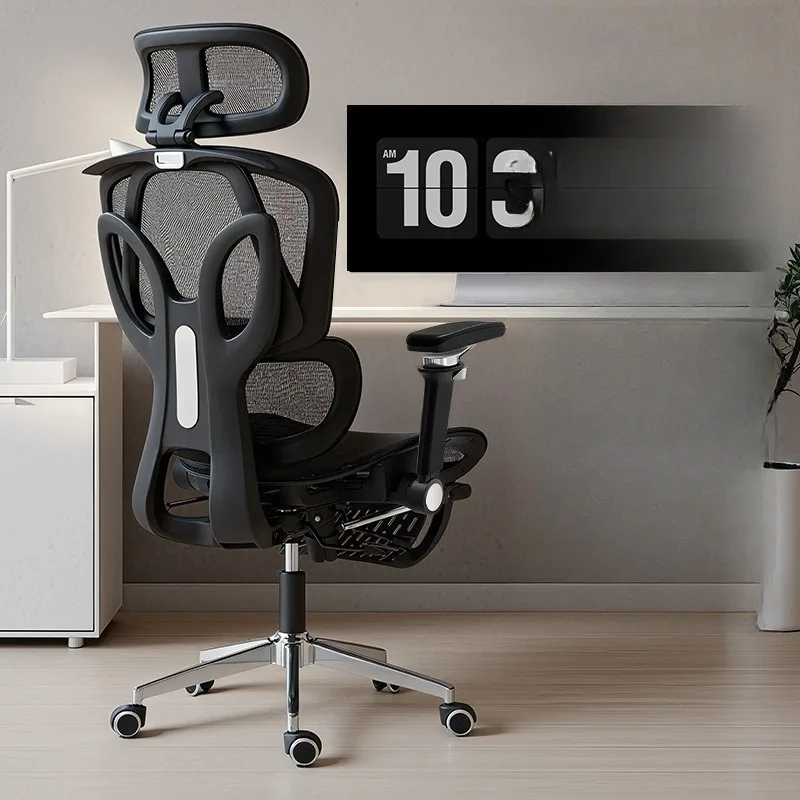 

Эргономичное офисное кресло на колесиках с поворотным механизмом, сетчатое, для комфортной работы сидя, для компьютерных игр, простое, для мастерской